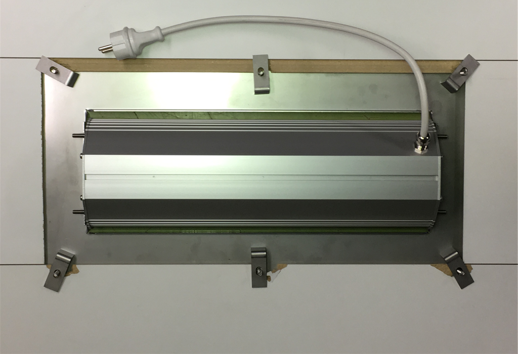 Space Heater Build-In frame RVS 595x325