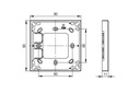 Montageframe enkel Antraciet