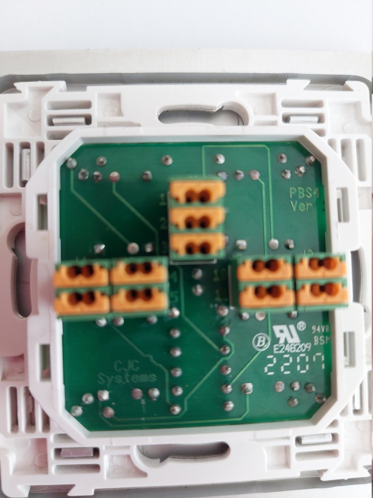 CJC Systems 4x drukknop Afdekp aluminium (gebruikt)