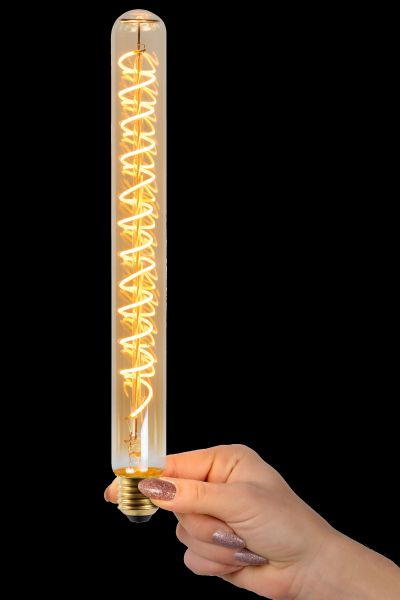 LED Bulb - Filament lamp - Ø 3,2 cm - LED Dimb. - E27 - 1x5W 2200K - Amber