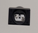 da Vinci Sterling centraal plaatje voor stopcontact met aarding en veiligheid, 28,5mm (gebruikt)