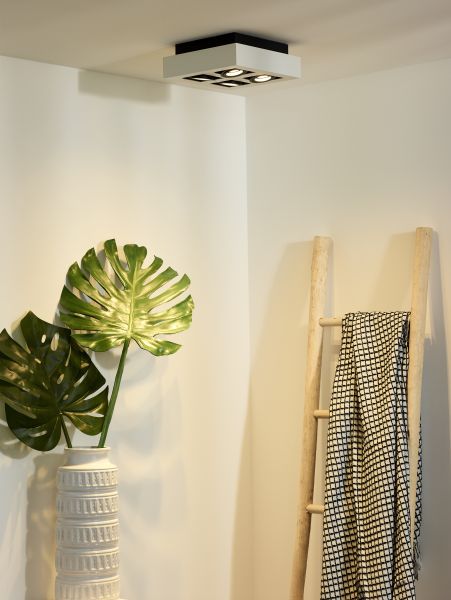 XIRAX - Plafondspot - LED Dim to warm - GU10 - 4x5W 2200K/3000K - Wit
