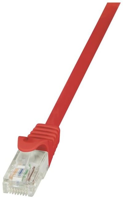 Patch cord U/UTP CAT6 CCA PVC rood 0,5m