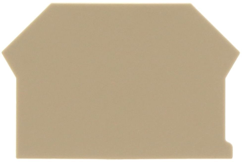 Eindplaat breedte 1,5 mm kleur beige