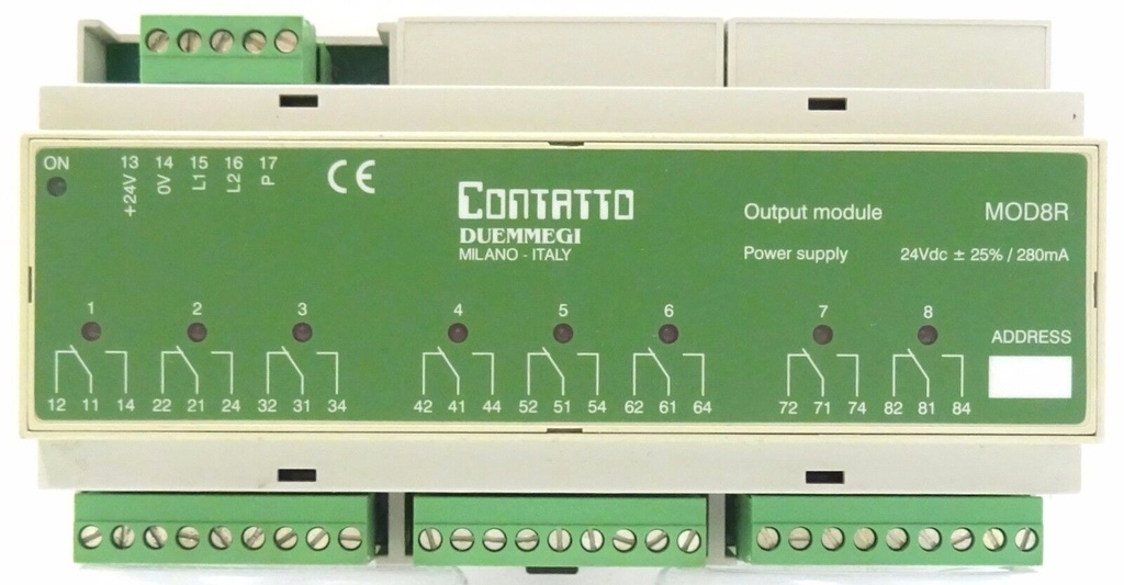 module 8 relais gebruikt