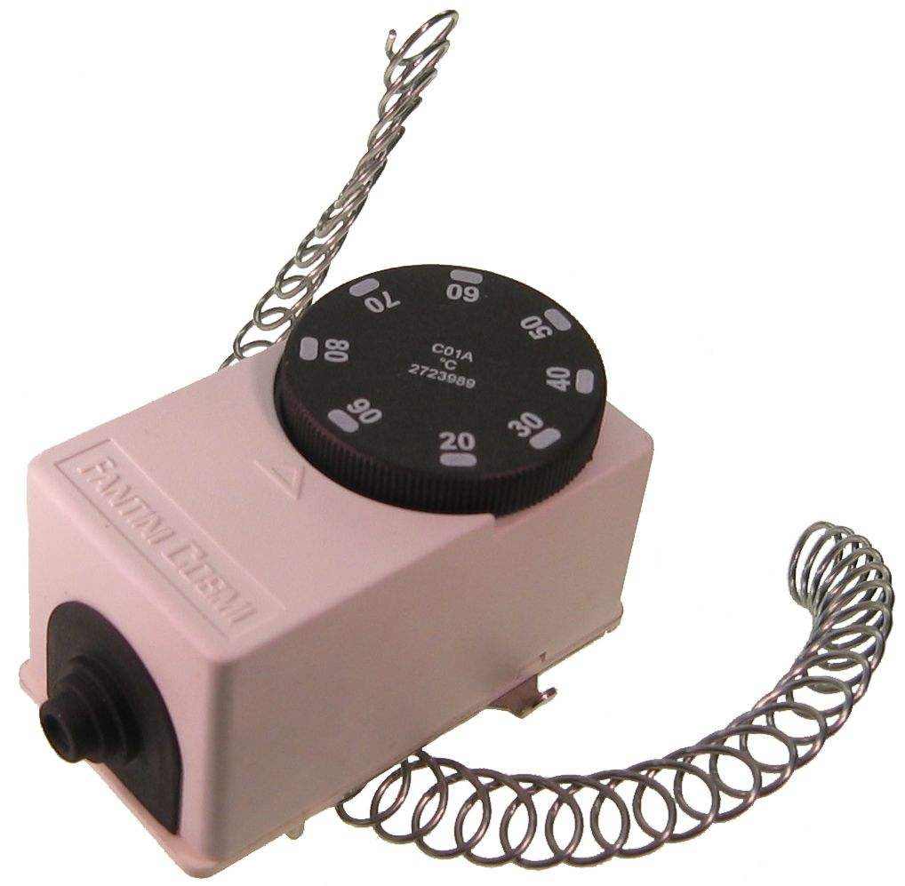 Fantini Cosmi C01A Contactthermostaat voor leidingen, wit 