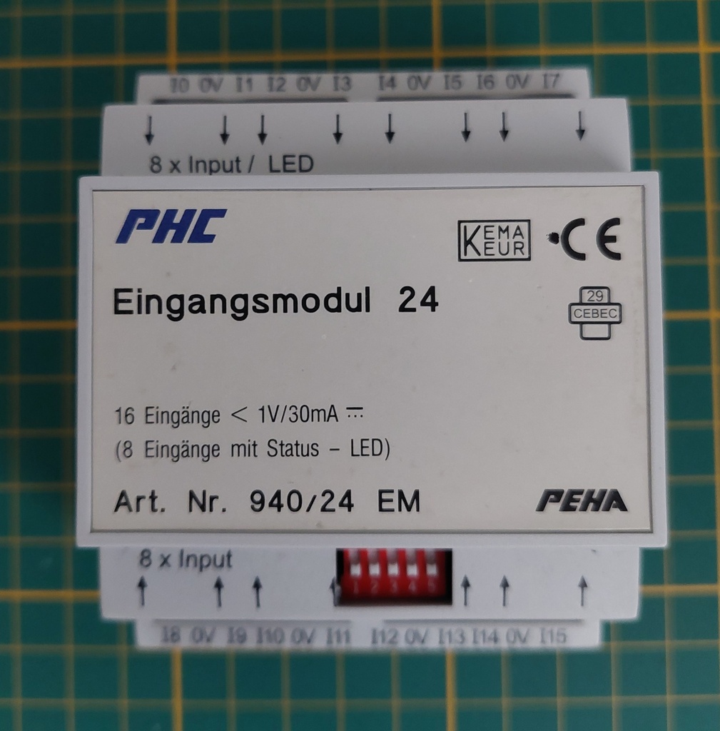 PEHA ingangmodule 24 bussysteem (gebruikt)