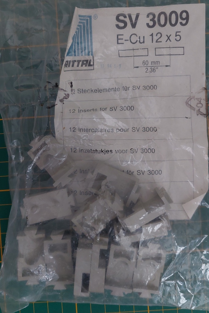 12 X insteekelementen voor SV 3000 E-CU 12x5 RAL 7035