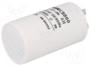 Condensator motoren 20uF 450VAC Ø40x70mm ±5% SR PASSIVES