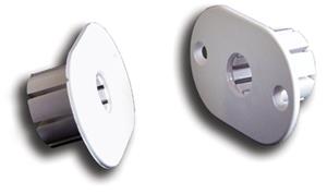 Alarmtech MC 200-S11 Kunststof Flenzen voor inbouwmontage Geschikt voor MC 240, 246, 247, 250, 270 en 272, wit