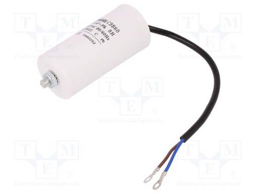 [ CBB60G-25/450] Condensator motoren 25uF 450VAC Ø42x80mm M8 SR PASSIVES