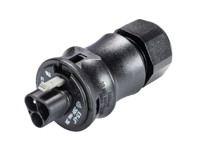 [96.032.4053.1] Connector rond stekker mannelijk PIN 3 verzilverd 20A 250V