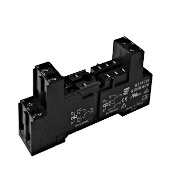 [RT78725] RT Relaissokkel DIN-rail laag 5mm schroefaansluiting