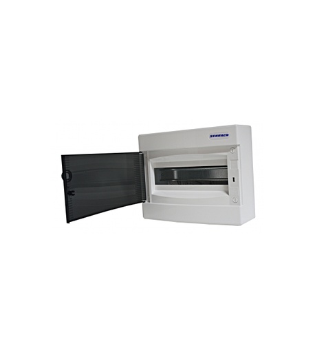 [BK080100] Opbouwkast 1x8MOD transparante deur IP40