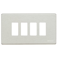 [10256] Afdekplaat Magic 4 modules voor ref. 504S IVOORKLEURIG oud model gebruikt