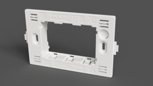 [n4703] Bticino Light montuur 3 module