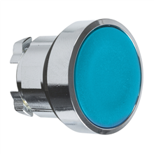 [ZB4BA6] KOP DRUKKNOP VERZONKEN BLAUW VERCHROOMDE KRAAG DIAM.22MM