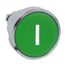 [ZB4BA331] KOP DRUKKNOP VERZONKEN GROEN I(WIT) VERCHROOMDE KRAAG DIAM.22MM