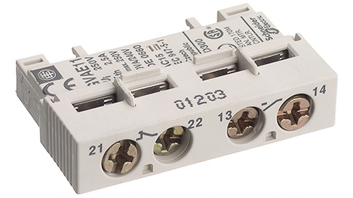 [GVAE11] Motorbeveiligingsschakelaars hulpcontact - 1 NO + 1NG SCHROEFKLEM FRONTAAL