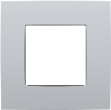 [121-76100] AFDEKPLAAT ENKELVOUDIGE INTENSE STERLING