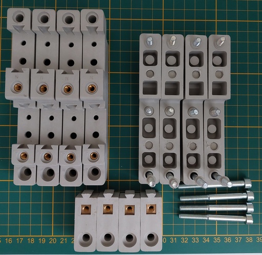 [sv3050] stroomrail houder N/PE , E-Cu 30x10mm