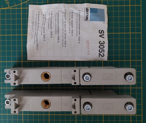 [sv3052] stroomrail houder 1600A, 185mm railhartafstand set ,2st