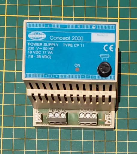 concept 2000 power supply CP11 24 VDC/18VDC 17VA voeding (gebruikt) 