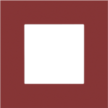 [152-76100 15276100] ENKELVOUDIGE AFDEKPLAAT PURE NATURAL RED