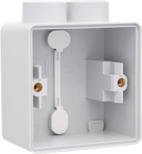 [700-84102 70084102] Spatwaterdichte opbouwdoos enkel 2 ingangen M20 grijs hydro