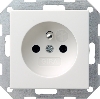 [101 048527	3390166] WCD stopkontakt aardingspen KB Sys.55 zuiver wit mat gira