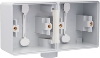 [700-84801 70084801] Spatwaterdichte opbouwdoos dubbel horizontaal 1 ingangen M20 grijs Hydro