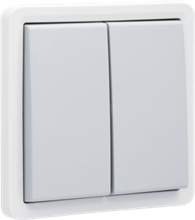 [70031500 700-31500] Spatwaterdichte schakelaar serie 10A MET SCHROEFKLEMMEN grijs hydro